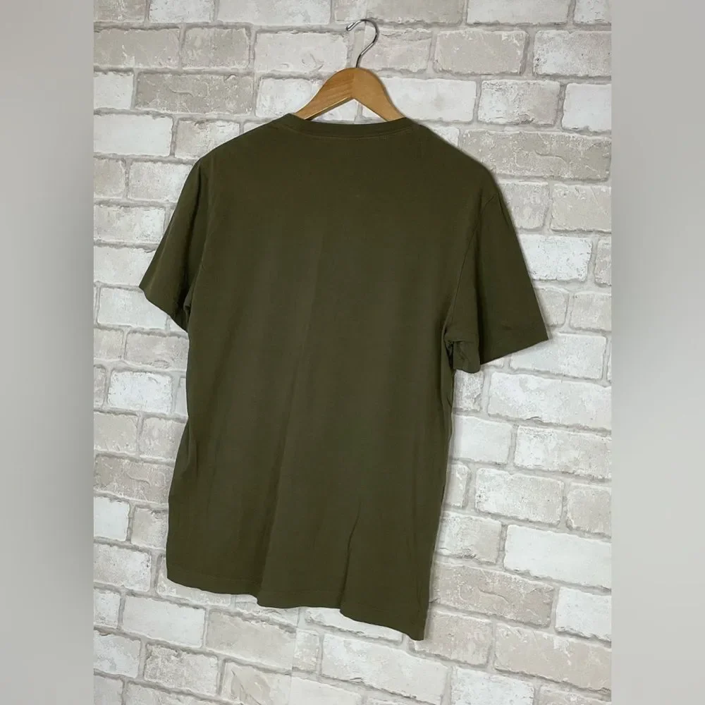 True Religion Men's Olive Green LA California Tee Size M